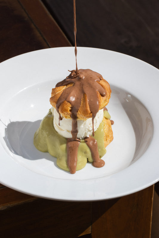 Profiterol al Pistacho