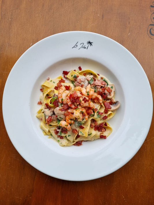 Papardelle a la Boscaiola Mar y Tierra