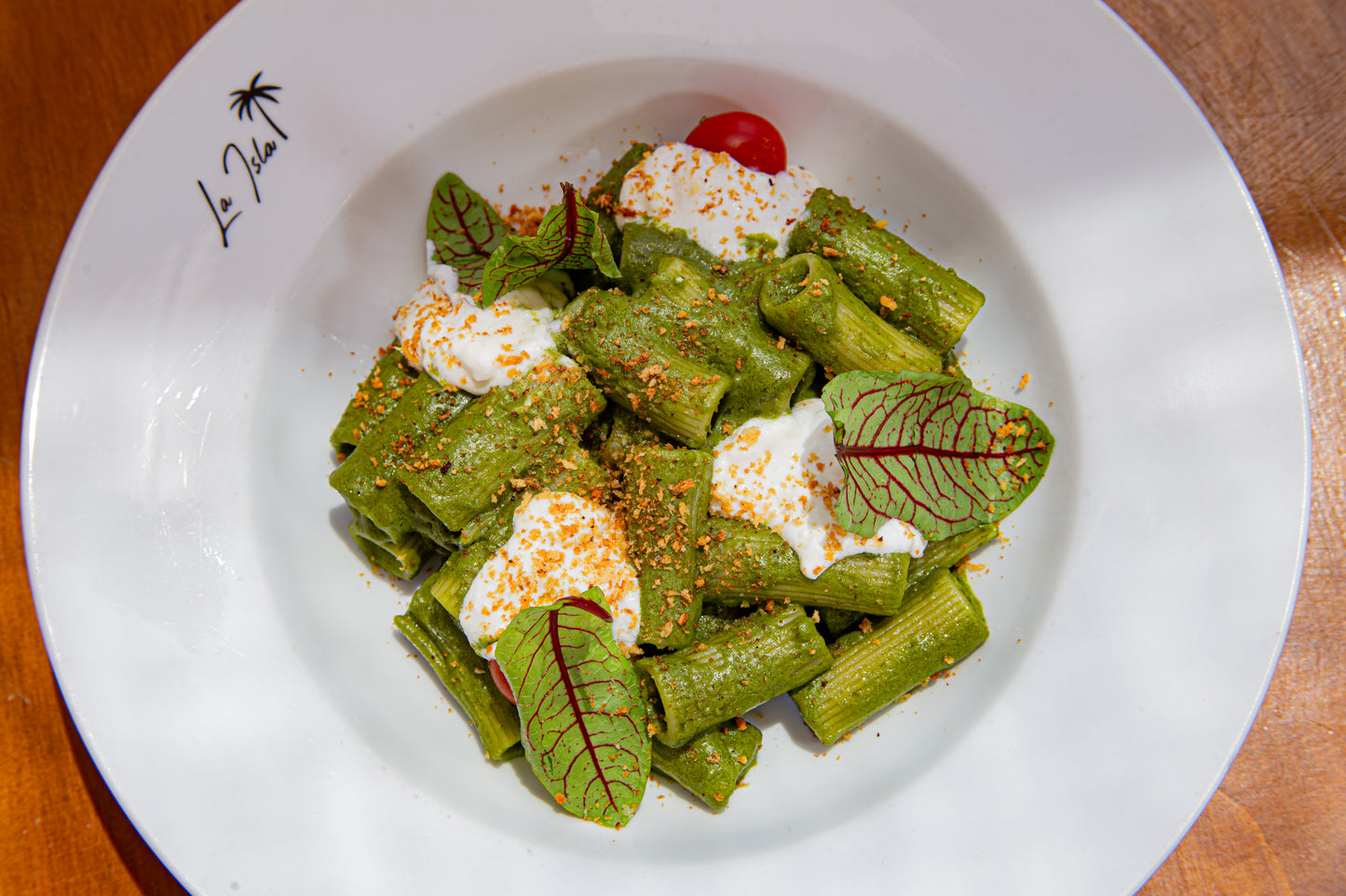 Rigatoni Pesto a la Stracciatella