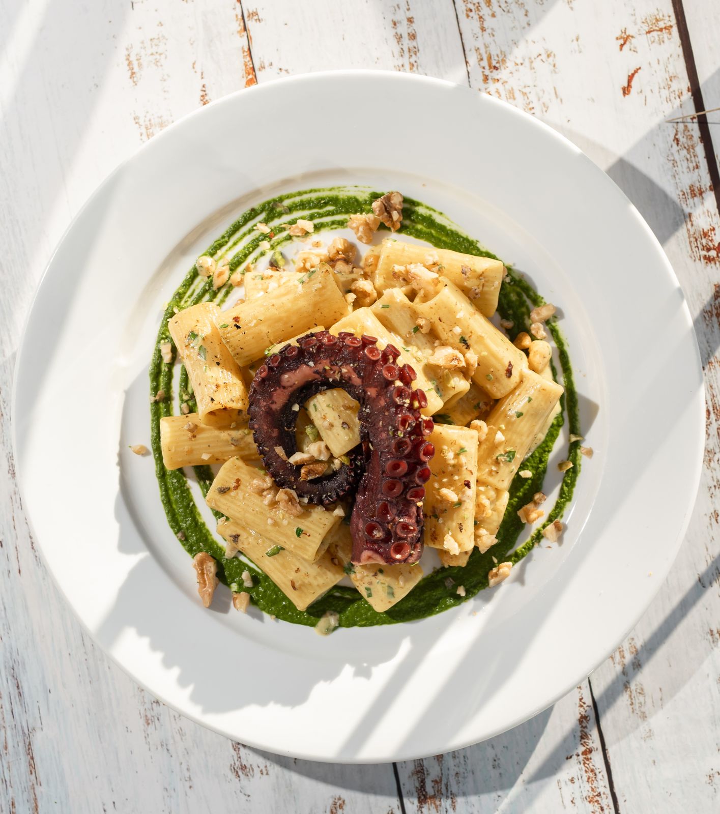 Rigatoni al Pulpo Zafferano